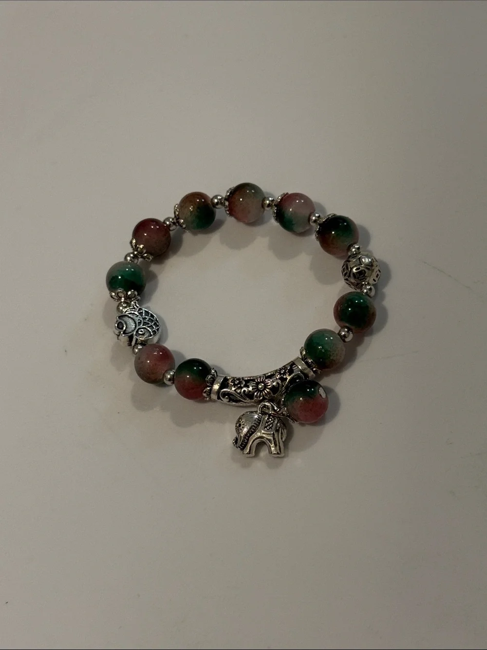Colorful Beaded Bracelet Set - Multicolor & Purple